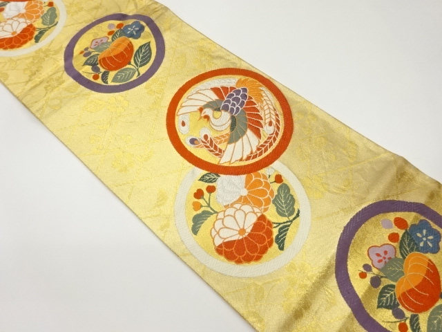 JAPANESE FUKURO OBI / WOVEN WEEPING SAKURA